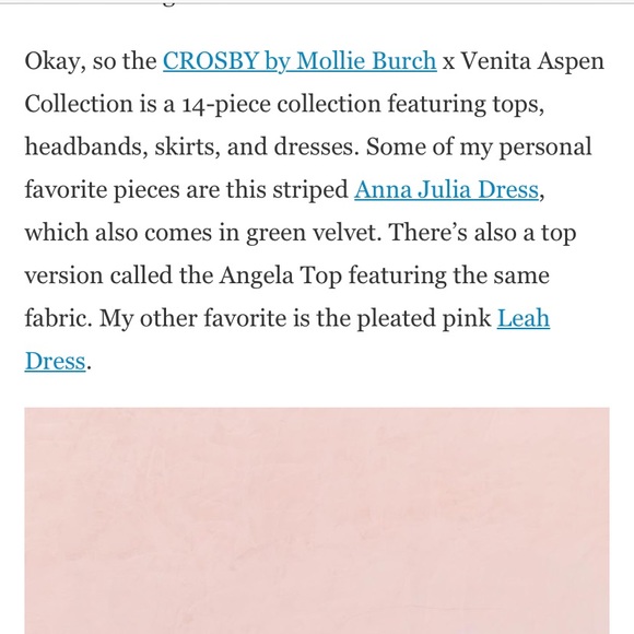Crosby by Mollie Burch x Venita Aspen Anna Julie Dress Pink and Green St… - Picture 10 of 12
